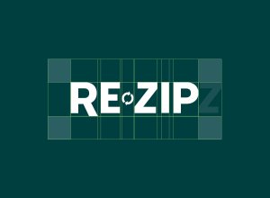 Re-zip logo by ON.AD