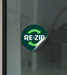 Re-zip sticker